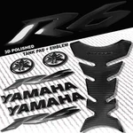 Black Pro Grip Fuel Tank PAD+6" 3D Yamaha LOGO+YZF-R6/R6S Fairing Emblem Sticker. Fixed Price $37.88.