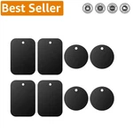 Universal 8-PACK Metal Plates For Magnetic Phone Mounts Durable Black Design. Fixed Price $8.24.