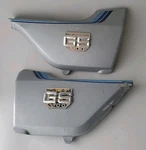 Suzuki Side Panel Frame Cover Set W/ Emblem Badges Dohc. Fixed Price $100.00.