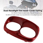 Dual Headlight Trim Bezel Cover Fairing For Road Glide 1998 2013 Red. Fixed Price $67.99.
