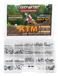 296PC Fast Metric Bolt Kit Ktm Sx Exc 65 85 100 125 250 300 350 450 520. Fixed Price $59.99.