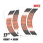 Orange RUSH3 17 Inch Edge Rim Sticker For Triumph Daytona 765 18 19 20. Fixed Price $33.87.