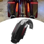 Stretched Extended Rear Fender Red Len W/led Light For Harley Street Road Glide. Fixed Price $519.99.