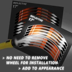 A01B Orange Reflective Rim Stickers For Yamaha Yzf R1 14 15 16 17 18 19 20 21 22. Fixed Price $32.87.