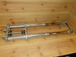 1990 Yamaha Front Forks Triple Clamps Axle Polished 3SP-23102. Fixed Price $299.98.