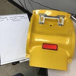 Oem Honda Yellow Rear Fender Panel 80100-MCA-0000 Take Off. Fixed Price $275.00.