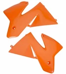 Ufo Ktm Orange Plastic Radiator Shrouds/covers (KT03040#127). Fixed Price $53.19.