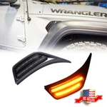 2PCS Amber Fender Led Turn Signal Air Vent Lights For 18-24 Jeep Wrangler Jl Jt. Fixed Price $19.99.