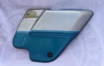 Harley Davidson Touring Electra Glide Right Side Frame Cover Blue/silver H1. Fixed Price $75.00.