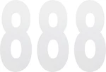 Factory Effex 02-4488 Fx Number White 8". Fixed Price $9.95.