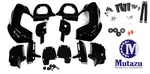 Mutazu Vivid Black Lower Vented Fairing With Mounting Kit For Harley Touring. Fixed Price $99.00.