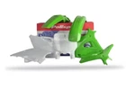 Polisport Plastic Kit Mx Green/white Kawasaki Kx 125 1996-1998. Fixed Price $120.10.
