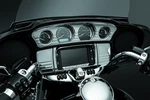 Kuryakyn Deluxe Tri-line Stereo Trim Kit For 2014-2015 Harley Touring. Fixed Price $91.94.