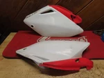 2004 Honda CRF250R Polisport Side Panels White 8601800001. Fixed Price $25.00.