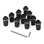 10*ALUMINUM M5X16MM Motorcycle Screen Bolts & Rubber Well Nuts Black For Honda. Fixed Price $10.85.