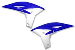 Polisport Blue, White Radiator Shroud Set 10-15 Wrf, YZ250F. Fixed Price $19.95.