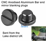 Pair Of Ncs Mirror Blanking Plugs Caps / Bolts. Triumph Street Triple 675 765. Fixed Price $10.73.