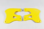 Ufo Yellow Radiator Covers Shrouds Fits Vintage Suzuki RM125/250 96-98. Fixed Price $69.95.
