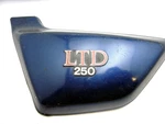 Vtg Kawasaki Ltd 250 Motorcycle Left Side Cover Emblem Original Paint Blue. Fixed Price $44.99.