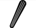 Pro-one "dash Insert" Ball Milled Black. #908355B. Fixed Price $60.00.