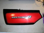 1984-86 Honda CB700SC Nighthawk Left Side Cover 83710-MJ1-0000 Panel. Fixed Price $59.00.