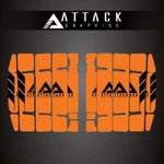 Attack Graphics Renegade Radiator Louver Decals Orange. Fixed Price $19.08.