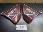 Suzuki 1982 1983 GS850G Side Covers Left And Right. 47110-45110, 47210-45110. Fixed Price $75.00.