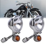 Motorcycle Driving Passing Spot Fog Turn Signal Light Bar Kit For Harley Honda. Fixed Price $40.99.