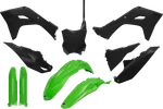 Ufo Body Green/black For Kawasaki Kx '24-'25 KAKIT231F 111. Fixed Price $147.09.