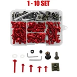 For Honda/suzuki Universal Red Body Fairing Bolts Fastener Clips Screw 155-1550X. Fixed Price $185.64.