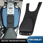 Black Tank Bib With Pouch For Harley Fat Boy Night Train Softail Springer Fxsts. Fixed Price $47.18.