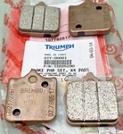 New Genuine Triumph T2025290 Brake Set, X 4. Fixed Price $56.00.