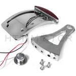 Chrome Curve Side Mount License Plate Bracket W/ Led Tail Light 7/8" Or 1" Axle. Fixed Price $54.96.