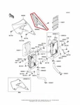 New Oem Kawasaki Right Side Engine Shroud Lime Green. Fixed Price $78.70.