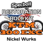Ktm Restoration Bolt Kit Nickel Engine Frame Plastics Fender. Fixed Price $250.00.