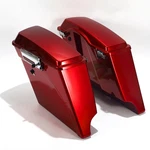 5" Red Stretched Extended Hard For Harley Touring 1993-13. Fixed Price $221.00.