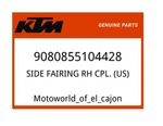 15-16 Ktm Rc 390 Oem White Side Fairing Right New. Fixed Price $195.00.