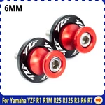 New For Yamaha Yzf R3 R6 R7 R125 M6 Cnc Swingarm Slider Spools Stand Screws. Fixed Price $9.19.