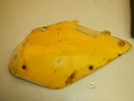 Right Side Cover Number Plate Yellow 1999 Suzuki. Fixed Price $19.99.