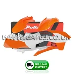 Ktm 250SX 2013-2016 Orange/white Polisport Plastics Kit Fairing Panel Set. Fixed Price $140.63.