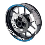 Aqua 17 Inch Vinyl Wheel Sticker Decal GP01 For ZX10R Ninja ZX1000 04-23 22 21. Fixed Price $40.71.