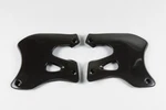 Ufo Black Radiator Covers Shrouds Fits Vintage Suzuki RM125/250 96-98. Fixed Price $69.95.