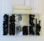 Universal Fairing Bolt Kit Yana Shiki FBK-10 Black. Fixed Price $10.00.