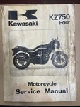 Genuine Kawasaki Service Manual '80-'85 And '88 KZ750 Four 99924-1021-06. Fixed Price $75.00.