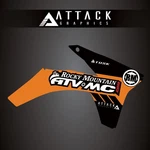 Attack Graphics Renegade Radiator Shroud Decal Ktm Orange For 250 Sx 2011-12. Fixed Price $35.83.