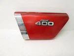 1975 Kawasaki Kz 400 Left Side Covers Red 36001-048-2K. Fixed Price $65.00.