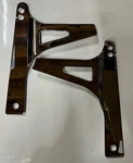 Harley Davidson Chrome Rigid Mount Sissy Bar Side Plates 52856-06. Fixed Price $95.00.