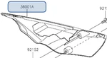 Kawasaki Oem 36001-0205-266 Cover-siderhb.white. Fixed Price $45.63.