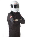 Racequip 111005 Black Single Layer Sfi 3.2A/1 Auto Racing Driving Jacket Large. Fixed Price $97.35.