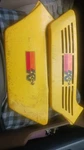 Yamaha 1977 Right Left Side Covers Plates. Fixed Price $99.00.